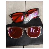 livho Blocking Gaming Glasses Blue Green Light for Computer Sleeping, Dual Coatings Red Lenses, for Women & Men - Retail: $17
