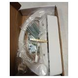 HILLMASTER Sliding Glass Door Handle with Mortise Lock and Key Cylinder,Patio Door Lock with Key Replacement Patio Door Handle Set Sliding Door Lock Fits 3-15/16" Screw Hole Spacing,Reversible Design