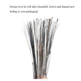 HAHIYO 300Pcs 8inches Silver Metal Twist Ties Bread Candy Coffee Bag Ties Plant Garden Twist Ties for Cellophane Treat Bags Gift Wraping Bags Plastic Bags Halloween Party Cake Present Art Crafts