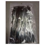 HAHIYO 300Pcs 8inches Silver Metal Twist Ties Bread Candy Coffee Bag Ties Plant Garden Twist Ties for Cellophane Treat Bags Gift Wraping Bags Plastic Bags Halloween Party Cake Present Art Crafts