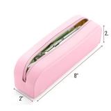 Mr. Pen- Silicone Pencil Case, Light Pink Pencil Pouch, Pencil Case Small, Pencil Pouch Aesthetic