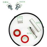 YAMAKATO Huayi Carburetor Float Bowl Kit Compatible with Honda GX120 GX160 GX200 Fuel Bowl Chamber Needle Gasket Seal Pin & Sealing Screw Washers Kits for Small Engines Pressure Washer