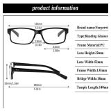 NORPERWIS Reading Glasses 5 Pairs Quality Readers Spring Hinge Glasses for Reading for Men and Women (5 Pack Mix Color -2, 1.75)