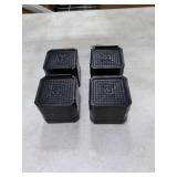 EclatBain Bed Risers Furniture Risers Heavy-Duty Rectangular Adjustable Block Lift to 3 inches and 4.3 inches Desk, Sofa, Chair Legs, Refrigerator, Washing Machine Support up to 4000 pounds