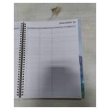 SUNEE 2026 Appointment Book 15-Minute Time Block - Daily, Weekly & Monthly Spiral Planner with Note Section - Thick Paper, Lay-Flat Bound - 8.5 x 11 for Office, School, Men & Women, Gray Blue