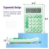 Mr. Pen- Mechanical Switch Calculator, 12 Digits, Large LCD Display, Green Calculator Big Buttons