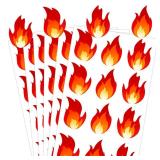 Fire Vinyl Stickers 1 inch Red Flame Stickers HOT Imprint Flame Labels or Teenager Adult Scrapbooking Art Craft Supplies 240pcs AT LEAST 8 MISSING STICKERS