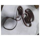 Mini Belt Sander, Electric Small Sander Knife Making Supplies, 7 Adjustable Speed Electric Knife Sharpener, Power Belt Grinder for Woodworking, Metal Working DIY (Flat Belt Sander)