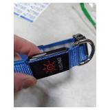 Vizpet LED Dog Collar, Light Up Dog Collar Adjustable USB Rechargeable Super Bright Safety Light Glowing Collars for Dogs(Medium,Blue)