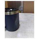 ALOUFEA 12oz Stainless Steel Insulated Coffee Mug with Handle, Double Wall Vacuum Travel Mug, Tumbler Cup with Sliding Lid, Navy DENTED ON THE SIDE