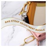 JJUNW 2Pcs Gold Carabiner, Gold Key Ring, Gold Carabiner Clip Oval Snap Clip, Metal Keychain Clip for Purse Strap Alloy Round Buckle Key Hook for Bags Purse Keychain Replacement