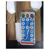 Dofulay Outdoor Lights Firework 120 LED Waterproof 8 Modes with Remote Wedding Decorative Hanging Lights for Party Patio Garden Warm White 2 Pack