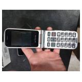 artfone G6 Pro Red - 4G LTE Flip Phone Unlocked Cell Phone for Seniors 2.4 Dual-LCD SOS Button Loud Speaker Camera Charging Dock Talking Clock Speed Dial Hands-free Dumb Phone Caller-ID Large Fonts