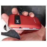 artfone G6 Pro Red - 4G LTE Flip Phone Unlocked Cell Phone for Seniors 2.4 Dual-LCD SOS Button Loud Speaker Camera Charging Dock Talking Clock Speed Dial Hands-free Dumb Phone Caller-ID Large Fonts