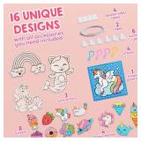 Klever Kits 16 Projects Gem Painting, Kids Diamond Art Kit for Kids with 5D Diamond, Arts and Crafts for Girls Ages 6-12, Gem Craft Activities Kits, Premium Art Gift Ideas for Girls Ages 6, 7, 8+