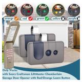2 for Sears Craftsman Garage Door Remote 139.53680/HBW1255/139.53879/139.53859, for RED/Orange Learn Button (1997-2005) Green Learn Button(1993-1995/1997)1 for Universal Garage Door Opener Keypad
