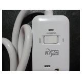 KMC USB-C PD Surge Protector 3-Outlet Power Strip, 30W Power Delivery USB-C Port, 2 USB-A Ports, 980J Surge Protection, 6-Foot Extension Cord, White
