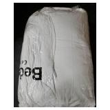 Bedsure King Comforter - Comforter King Size for All Season, Ultra-Soft Down Alternative & Prewashed Duvet Insert with 4 Tabs - Machine Washable, White, 90x102 Inches