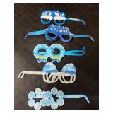 Harrycle 36 Pcs Winter Party Favors Snowflake Paper Eyeglasses Winter Wonderland Party Decorations Photo Booth Props for Christmas Holiday Baby Shower Birthday Supplies