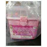 Orian Pop Beads Jewelry Kit for Girls 550+ Colorful Snap Beads to Create Bracelets, Necklaces & Rings, Fun DIY Set with Unicorn Gift Bag, Ages 3+ LID DAMAGE