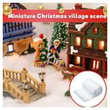 Skylety Glittered Christmas Snow Blanket for Village Sparkly Artificial Faux Snow Blanket Indoor for Wonderland Decorations Xmas Home Backdrop Party Supplies(1 Set,2.6 x 7.9 feet)