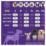 cyeollo 2XL Dog Sweater for Large Dogs Male Female, Reflective Dog Sweatshirt Pullover Jacket Fall Winter Pet Sweaters Warm Pet Clothes, Brown & Khaki XXL