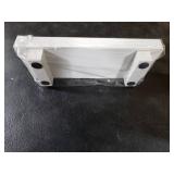 zoocatia Small Wood Tray Pedestal Stand Farmhouse Bathroom Decor Decorative Wooden Riser Kitchen Soap Dish Holder for Vanity, Counter, Sink, White