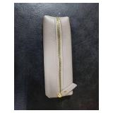 Sluxa Gray leather pen pouch, Pen holders for men. Thin pen bags for adults.