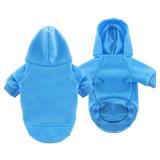 Idepet Pet Dog Hoodies Dog Clothes for Small Dogs Vest Chihuahua Clothes Warm Coat Jacket Autumn Puppy Outfits Cats Dogs Clothing(M,Dark Blue)