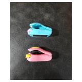 2 Pack Mini Portable Handheld Heat Vacuum Sealer Bag Sealer Mini Sealing Machine Hand Pressure Heat Sealing Machine Handheld Plastic Bag Sealer for Plastic Bags Storage (Random Color)