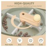 Pithfor Kids Wooden Coffee Maker Toy with Grinder, Pretend Play Kitchen Appliances & Accessories Toy Gift for Kids Toddlers Boys Girls. MISSING PIECES.