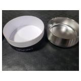 Sipworks Stainless Steel Dog Bowl 32oz Weighted Metal Food and Water Bowls for Dogs and Cats with Non-Slip Base - Pet Bowls for All Breeds Sizes for Travel & Outdoor Play - Steel