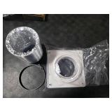 Dryer Vent Hose Connector Kit, Dryer Vent Wall Plate with Hose(4 inch 8 feet), Dryer Duct Connector with Quick Connect & Disconnect, Covers Area 7inch x 7inch, Fits 4 Inch, for Dryer Washer Bathroom