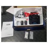 Hylukon C138 Remote Control Helicopter, 1:33 Scale Bell206 Helicopter 2.4G 4CH RTF Single Propeller Aileron Free, Six-axis Gyroscope, Modular Battery, One-Touch Function Gift for Adults 2 Batteries.