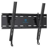 PERLESMITH Tilting TV Wall Mount Bracket Low Profile for Most 23-60 inch LED LCD OLED, Plasma Flat Screen TVs with VESA 400x400mm Weight up to 115lbs, Fits 16 Wood Stud