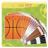 Funrous BULK PCS Football Sports Party Favor Bags soccer Candy Gift Plastic Goodie Treat Bags Bulk with Handles for Baseball Basketball Theme Event Gift Bag Birthday Supplies Decorations