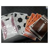 Funrous BULK PCS Football Sports Party Favor Bags soccer Candy Gift Plastic Goodie Treat Bags Bulk with Handles for Baseball Basketball Theme Event Gift Bag Birthday Supplies Decorations
