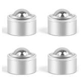 Roller Ball Transfer Bearings Casters - Heavy Duty Conveyor Ball Transfer Unit for Transmission Equipment, 1 Inch Universal Rotation Roller,1060 Lbs Total Load Capacity, 4 Pieces