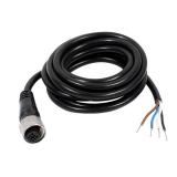 uxcell M12 Female Straight 4 Pin Connector Aviation Socket Electrical Cable 2M