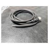 uxcell M12 Female Straight 4 Pin Connector Aviation Socket Electrical Cable 2M