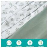 Baby Bassinet Sheets 4 Pack Fit for Jimglo 3 in 1, Airclub, Mika Micky Bedside Sleeper, LovliTod Baby, Newton, Ezebaby, Besrey and Bellababy Bassinet, Ultra Soft & Skin-Friendly, Green