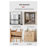 Quiet Magnetic Door Catch, Using Noise Free, Magnetic Cabinet Door Catch Quiet, Quiet Magnetic Catch for Sliding Door, Punch-Free, Invisible Anti-Collision Door (BULK Sets)