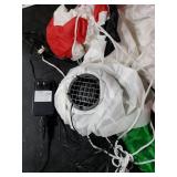 Lulu Home 10FT Christmas Inflatable Decoration, Giant Lighted Lighthouse Blowups with Santa and Reindeer, Air-Blown Ornaments with Storage Bags for Xmas Winter Yard Lawn Garden Outdoor Decor