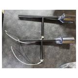 Lomoky Industrial 4-Light Semi Flush Mount Ceiling Light Fixture, Modern Black Close to Ceiling Light, Farmhouse Chandelier Ceiling Lamp for Hallway Kitchen Bedroom Living Room (2 Pack)