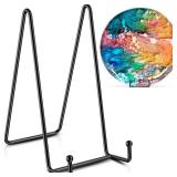 TR-LIFE Plate Stands/Holder for Display, 8 Inch, Large, Metal Frame for Picture, Decorative Platter, Book, Photo Easel (2 Pack)