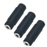 AILTECK 3.5mm 1/8 Female to Female Stereo Audio Adapter, 3.5mm Audio Interfaces Connector Jack Adapter 3 Pack