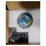 MOKOQI Magnetic Levitating Globe with LED Light, Cool Tech Gift for Men Father Boys and Girls, Birthday Gifts for Kids, Floating Globes World Desk Gadget Decor in Office Home Display (Silver)