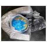 MOKOQI Magnetic Levitating Globe with LED Light, Cool Tech Gift for Men Father Boys and Girls, Birthday Gifts for Kids, Floating Globes World Desk Gadget Decor in Office Home Display (Silver)