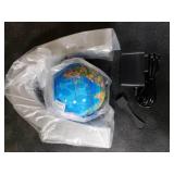 MOKOQI Magnetic Levitating Globe with LED Light, Cool Tech Gift for Men Father Boys and Girls, Birthday Gifts for Kids, Floating Globes World Desk Gadget Decor in Office Home Display (Silver)