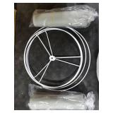 GIGIVOSHA Lamp Shades Set of 2 - Drum Lampshades 11.4 x 12.9 x 9.8 Inches, Fabric Medium Replacement Lampshades for Table Lamp, Floor Lamp, Assembly Required, Spider,Linen Missing shades